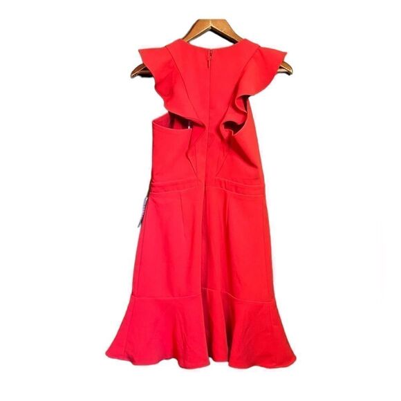 NWT! Chelsea 28 red ruffle dress - Picture 8 of 8